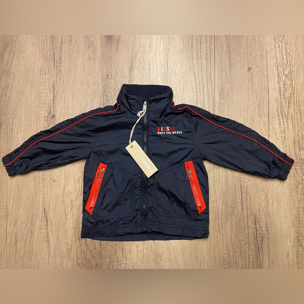 Diesel Lightweight Baby Jacket with Hood 12 Months